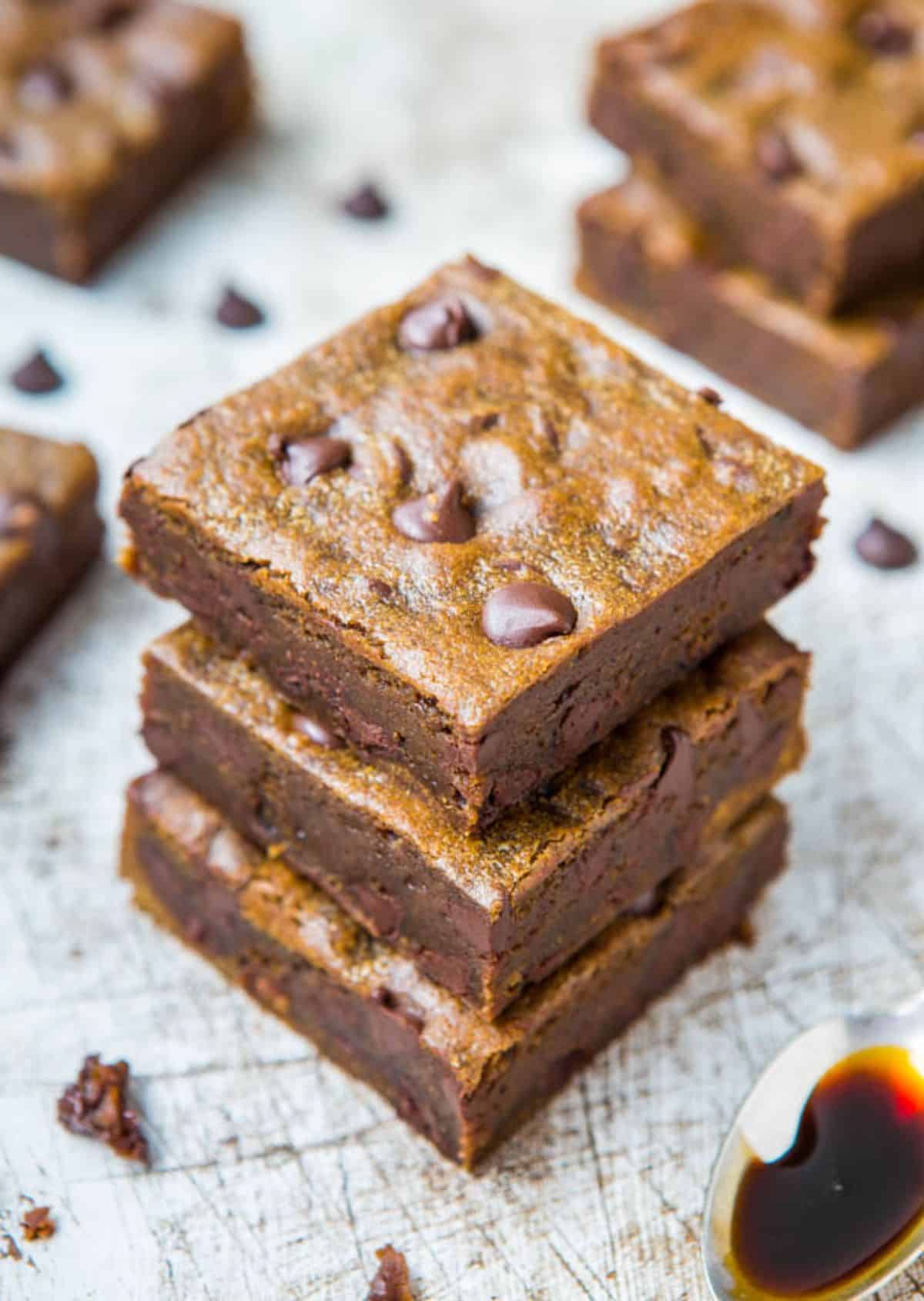 A stack of Chocolate Chip Bars.