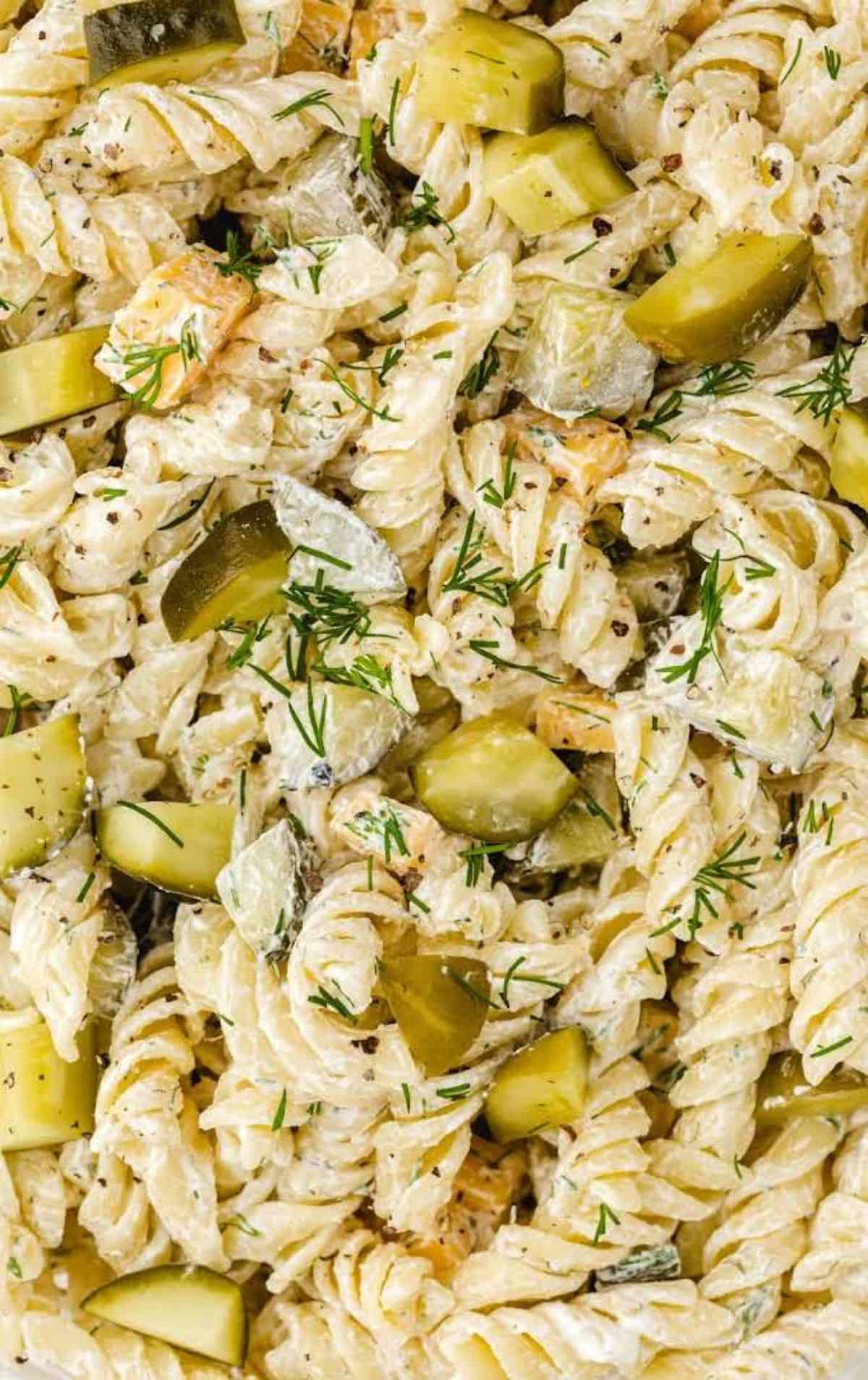 Dill Pickle Pasta Salad