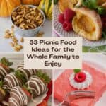 33 Picnic Food Ideas for the Whole Family to Enjoy pinterest image.